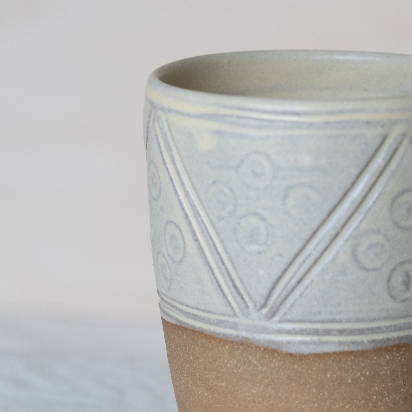 Carved Triangle Tumbler (short)
