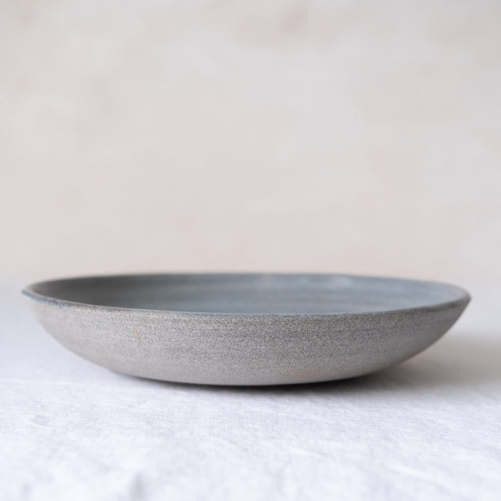 Icy Grey Plate Bowl