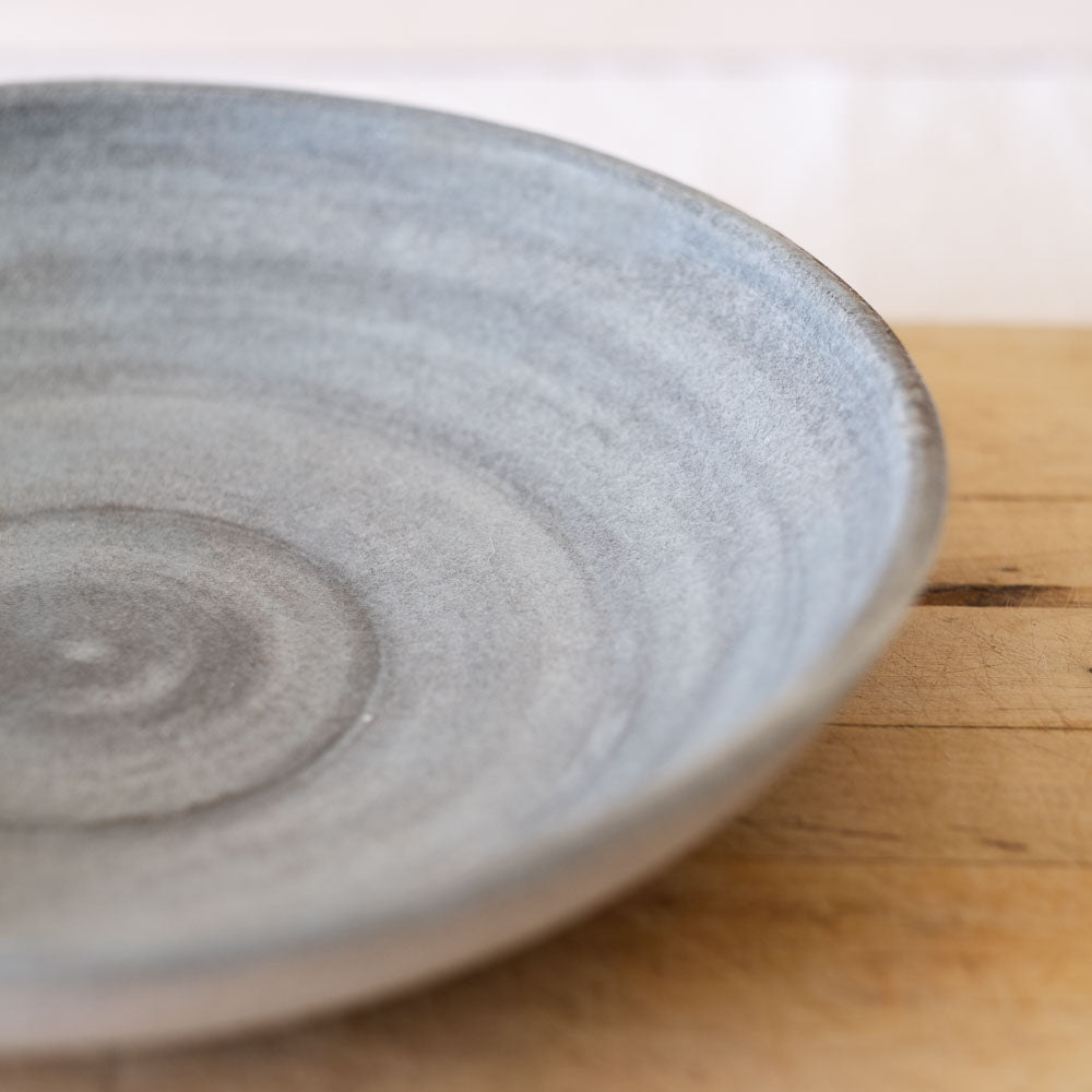 Icy Grey Plate Bowl