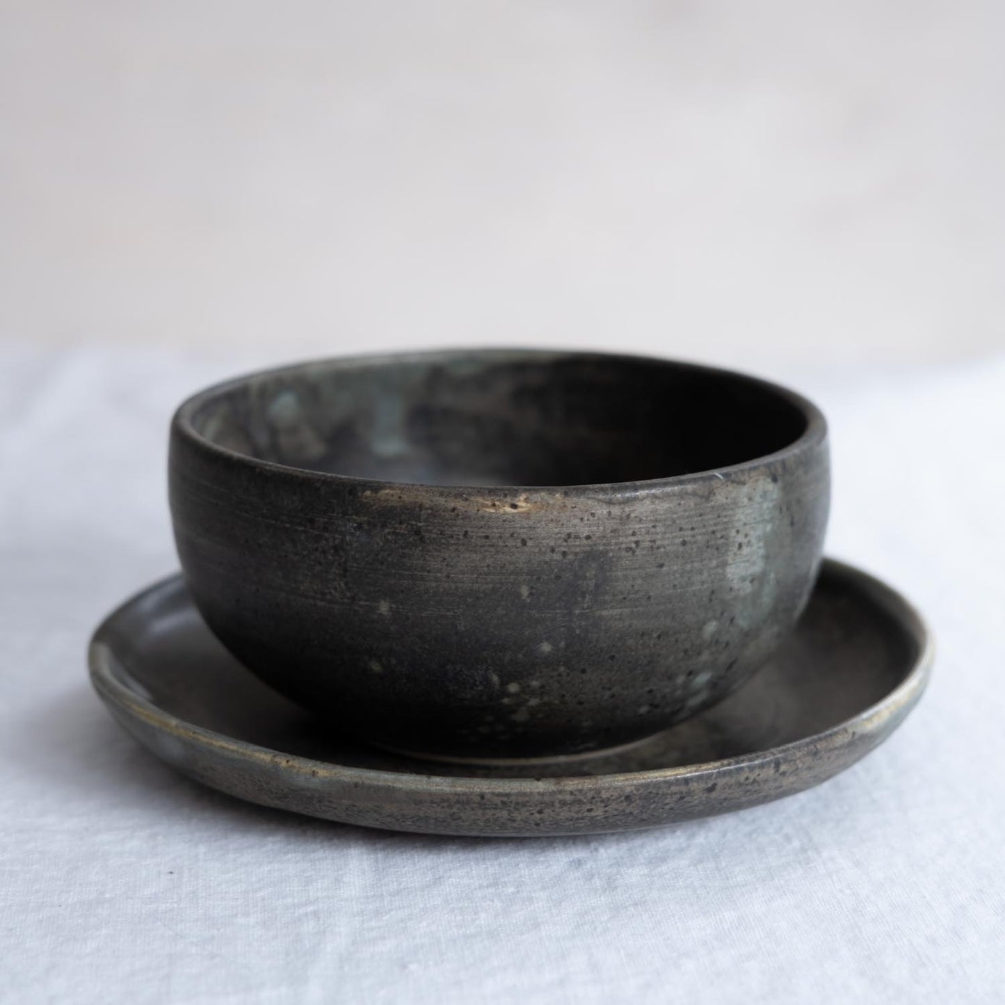 Charcoal Ceramic Breakfast Set
