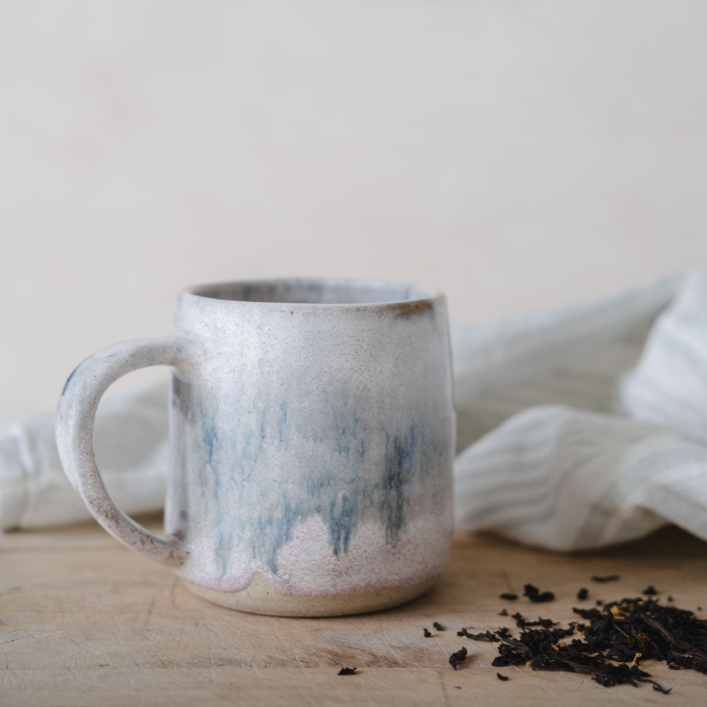 Multi-coloured ceramic mug