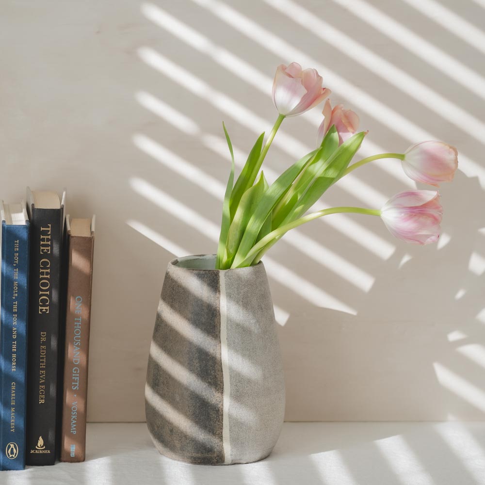 Split Stone Vase