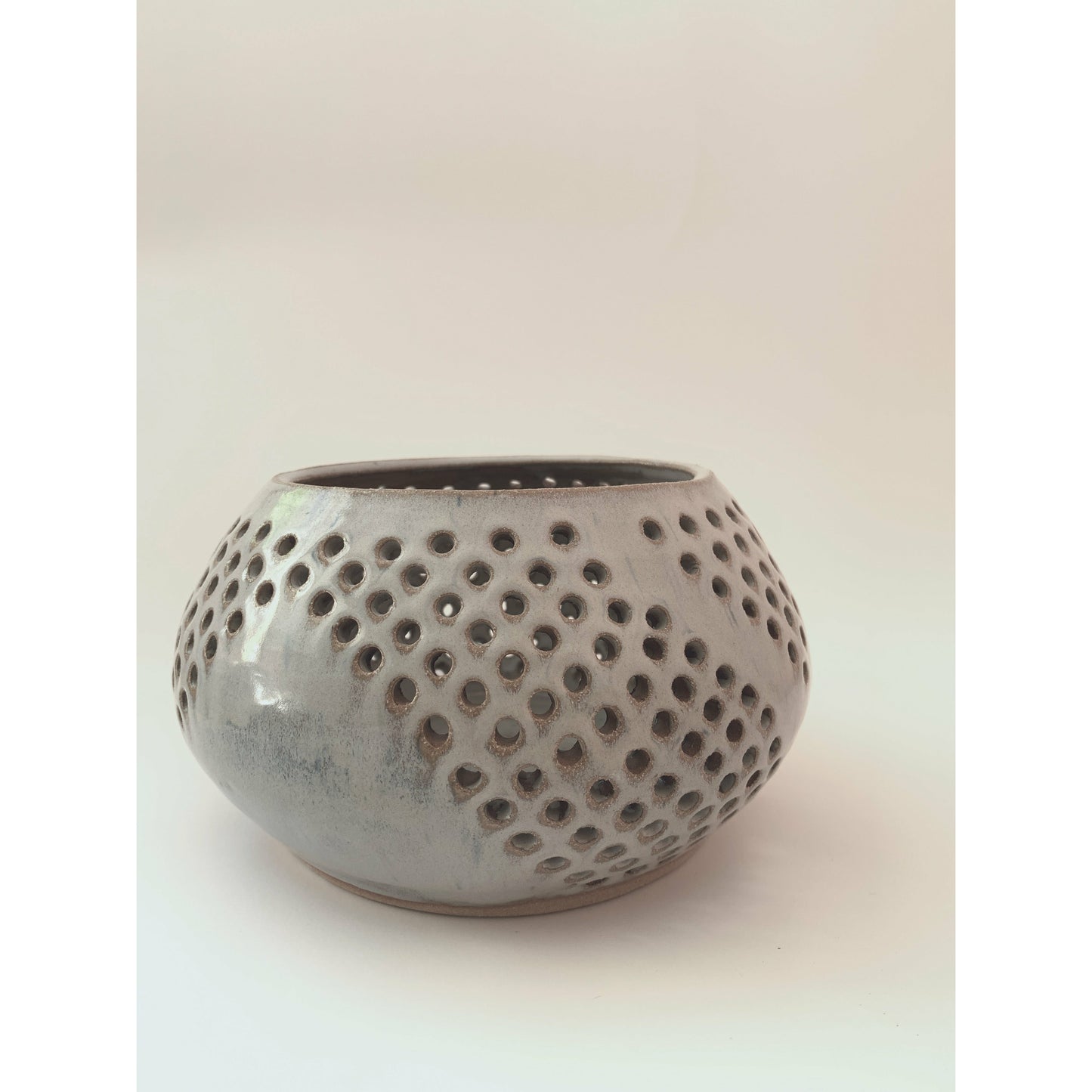 Small Grey Tealight Lantern