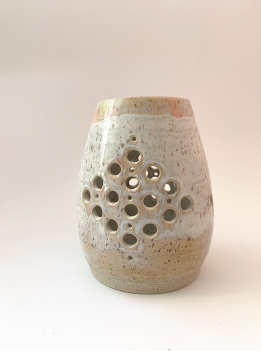 diamondcross ceramic lantern