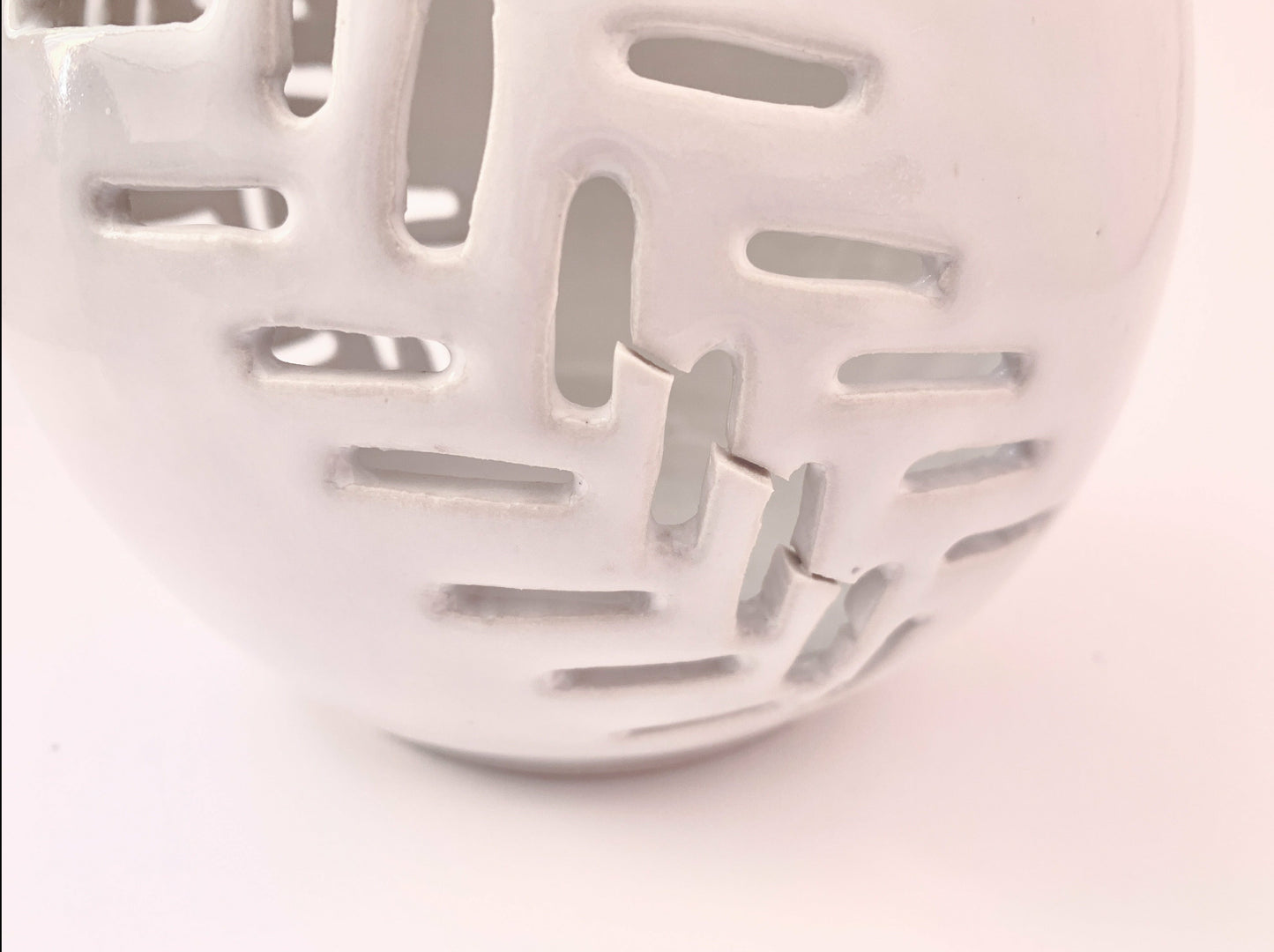 wild fern ceramic lantern